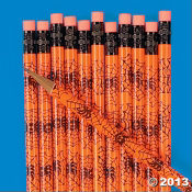 Wooden Spiderweb Pencils<br>1 dozen